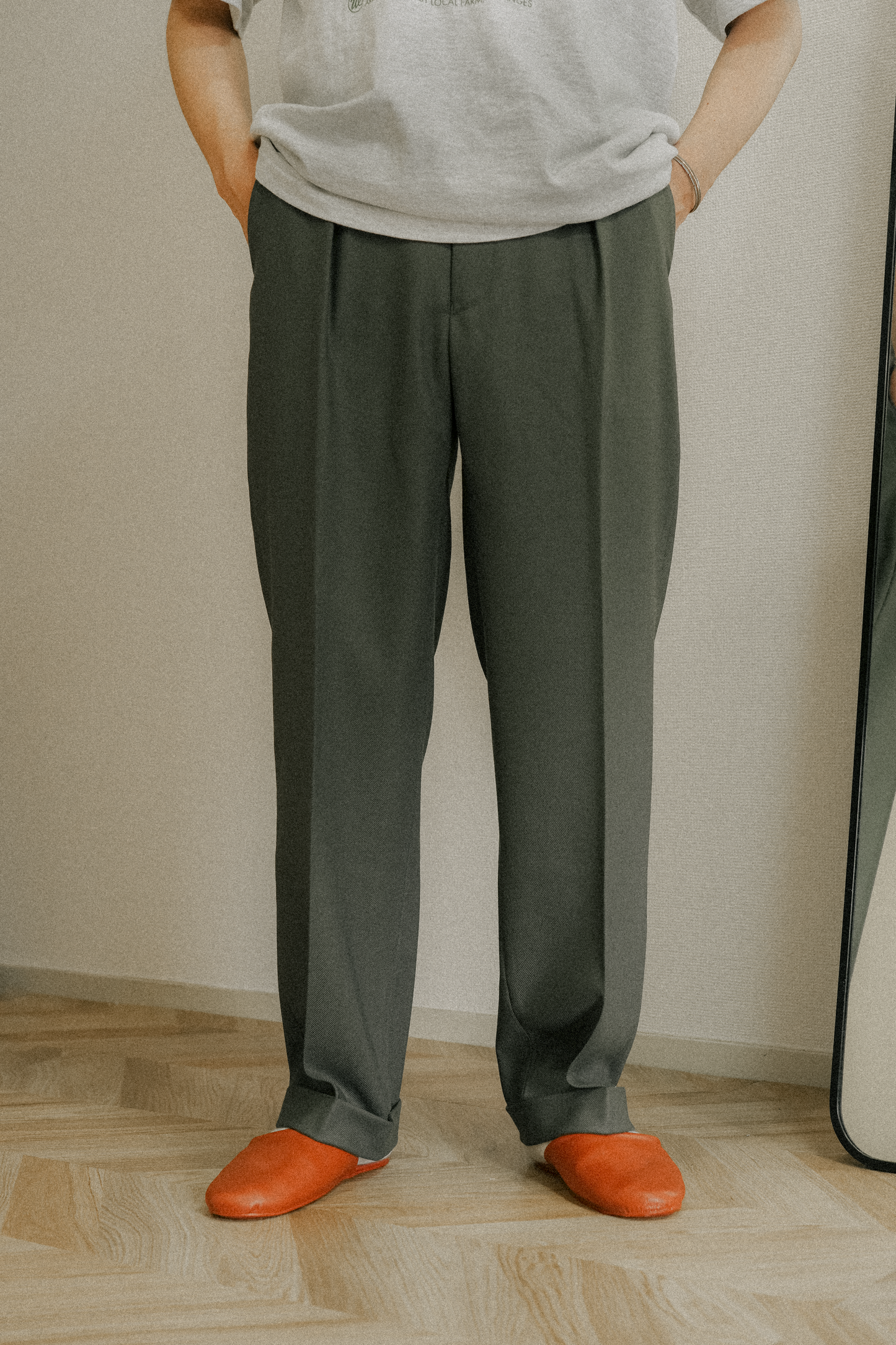 Basic Trousers-Olive